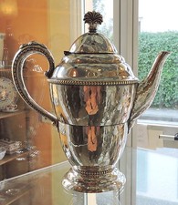 Georg Nilsson caffettiera danese anni '20 piatto argento caffettiera danese