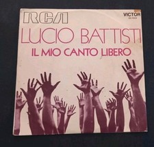 LUCIO BATTISTI 7" 45 Giri IL MIO CANTO LIBERO ed. Brasiliana Rarissimo