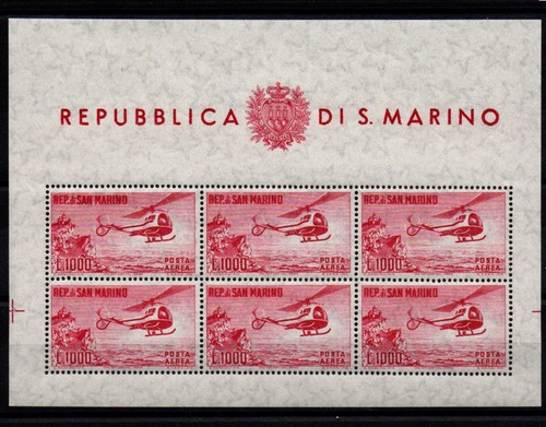 San marino 1961 - 1961, foglietto