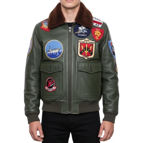 Giacca bomber uomo - pelle, di
