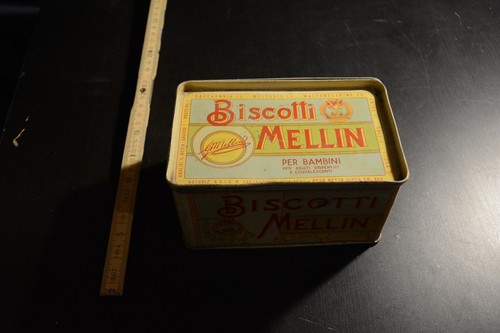 Scatola latta biscotti mellin - scatola,