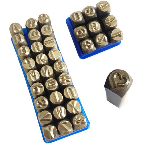 Pezzi punzoni numeri e - mm,