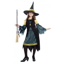 COSTUME HALLOWEEN STREGA VERDE