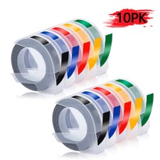 10PK Dymo 3D Embossing Label