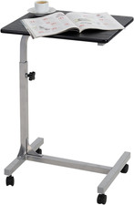 Tavolino Da Letto Con 4 Ruote Comodino Altezza Regolabile Tavolo Da Caffè Carrel