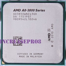 Processore AMD A8-Series A8-3850 2,9 GHz AD3850WNZ43GX socket FM1 CPU 100 W 2900 MHz
