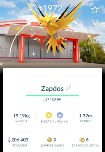 Shiny zapdos poképark - shiny, kanto