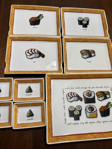 Servizio sushi set piatti - sushi,