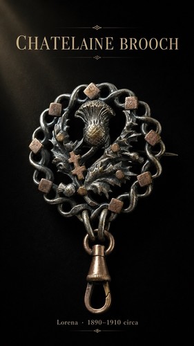Antica rara chatelaine - antica, e