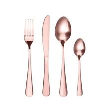 Set posate 16 pezzi oro rosa