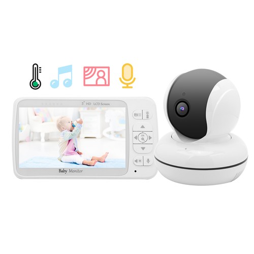 Plug 5in baby monitor 720p - us,