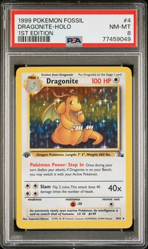 Dragonite holo psa - 8, 1st