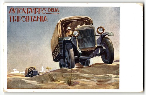 Italia auto cartolina epoca - italia,