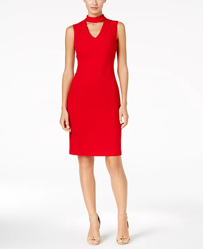 Calvin klein mini abito tubino - calvin,