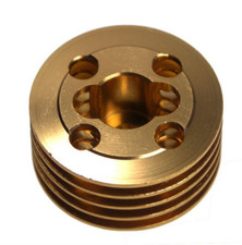 Testa cilindro GX12 oro Short