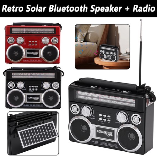 Retro solare bluetooth stereo - retro,
