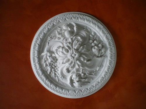 Rosoni gesso bianco - bianco, per