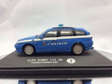 Altaya 1/43 2003 Alfa Romeo 156 SW Polizia - Polizia Italiana - Modellino pressofuso