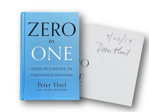 Peter thiel signed zero one - peter, to