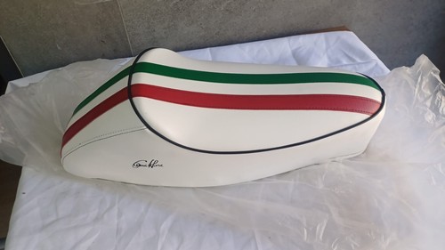 Sella bianca tricolore vespa - sella,