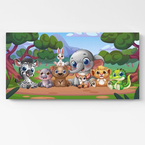 Quadro animaletti della - quadro,