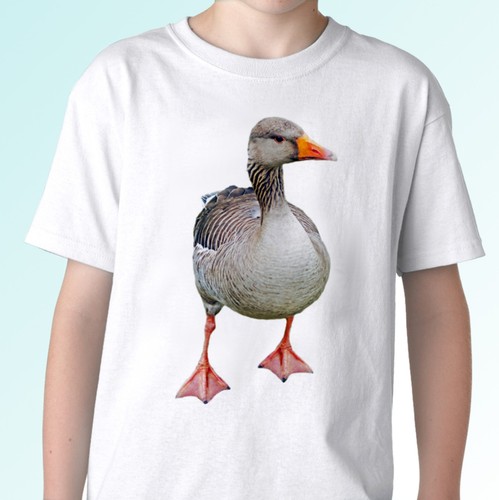 Shirt bianca oca maglietta - t,