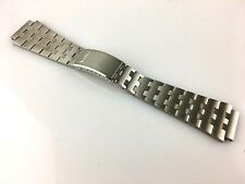 CINTURINO VETTA 20MM MAGLIE PIENE ACCIAIO NOS FONDO MAGAZZINO QUALITA' VINTAGE