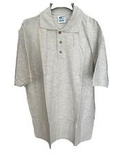 Stock polo grigie da uomo nuove 100% cotone.