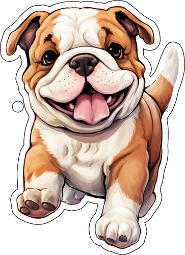 Adesivi auto bulldog inglese - auto,