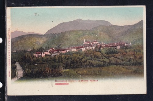 Cartolina grignasco monte - grignasco,