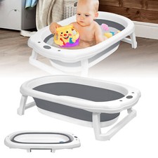 Vasca da bagno per bambini pieghevole con cuscino vasca da bagno da viaggio vasca antiscivolo
