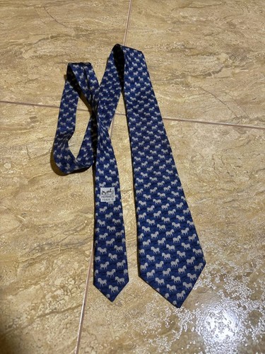 Hermes vintage 100 silk - silk, tie