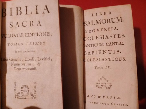 Bibbia latina anversa ma - (anversa, s.d.