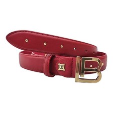 Cintura Donna Ecopelle Rossa