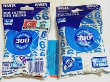 5 sacchetti - 1500 filtri fini e 1500 cartine RASTA corte e fini