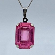 Collana in argento 925 con ciondolo in kunzite rosa | Elegante e naturale