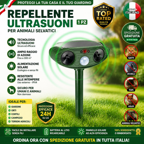 Repellente ultrasuoni per - ✅,
