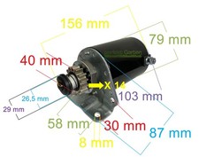 Motorino avviamento starter - , 14