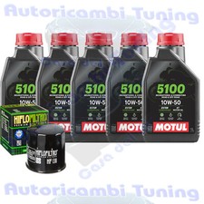 Kit Tagliando Olio Motul 5100 10W50 + Filtro Per Suzuki GSX1400 2001>2006