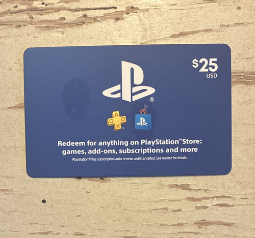Playstation store usd - $25,