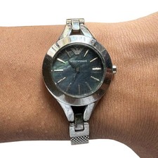 Emporio Armani Orologio Donna AR-7328  Acciaio Madreperla Nero Argento Usato