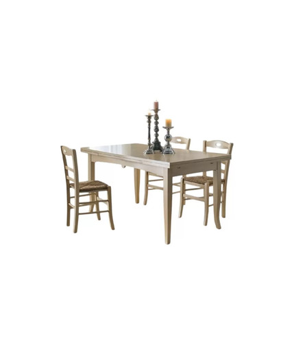 Set tavolo shabby avorio