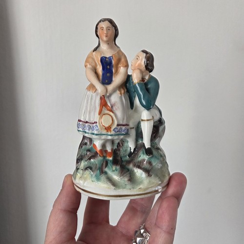 Staffordshire figurine scène - staffordshire,