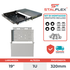 19” 1U 320 mm RACK Cassetto
