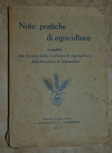 Note pratiche agricoltura - note,