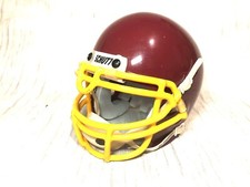 BL6 Mini Casco Da Football Schutt Helmet NFL Vintage Decorativo Red Yellow