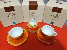Thun Set 2 Tazze Grandi + Zuccheriera + 2 Piattini x Cappuccino Caffè Colazione