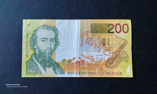 Billet banque 200fr belge - de,