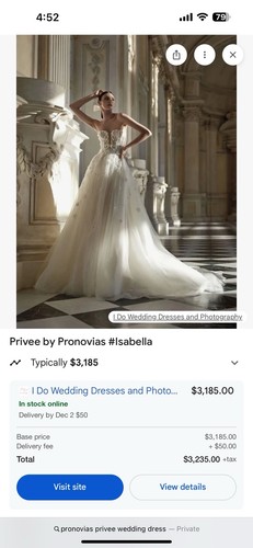 Abito sposa privee by - da,