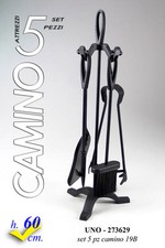 SET 5 PEZZI ATTREZZI CAMINO
